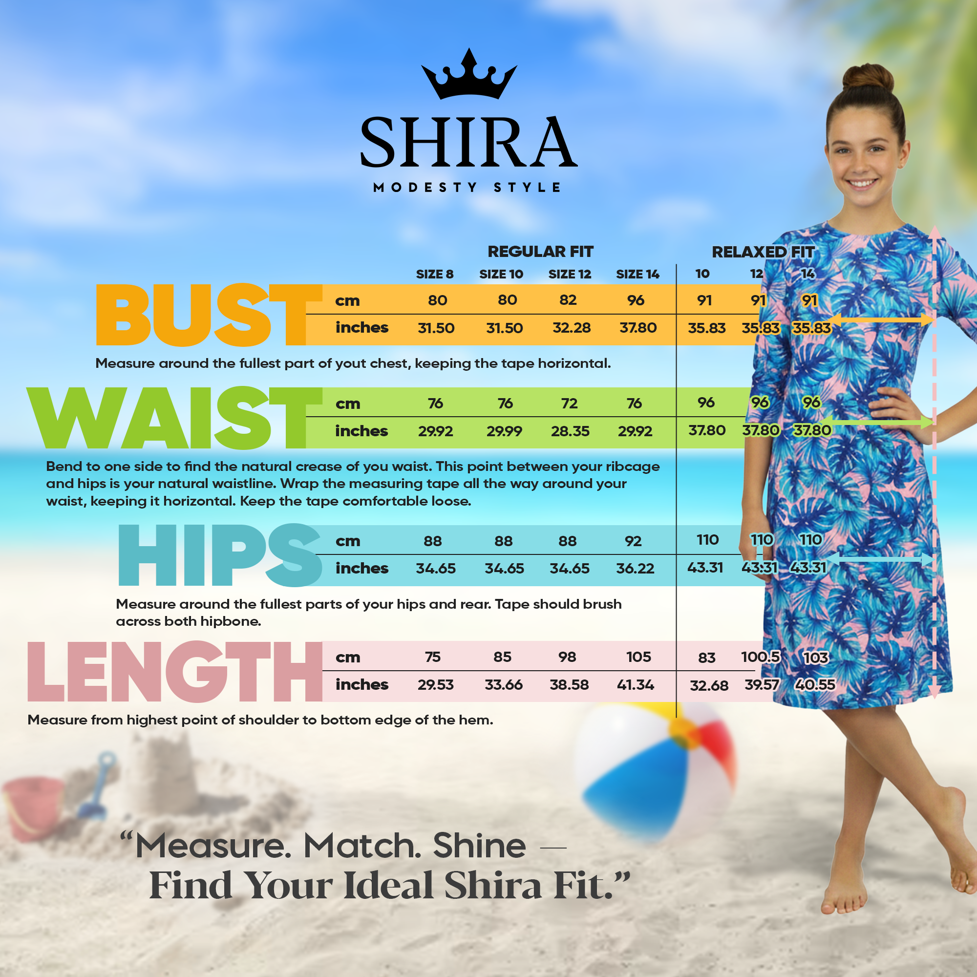 Girls Modest Tznius 3/4 Sleeve UPF 50+ Sun Protection bathing Suit Swimdress  (Miami in Blue Color )