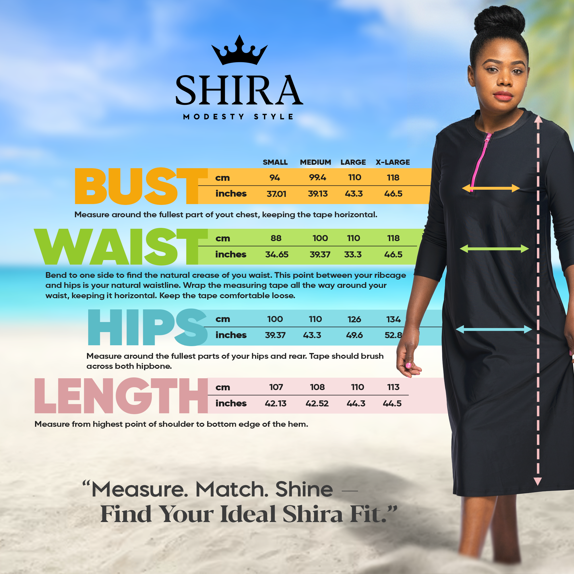 Woman Modest Tznius 3/4 Sleeve Athletic Swimdress Beach Cover up UPF 50+ Sun Protection (Bali in Black / Fuchsia Zipper )