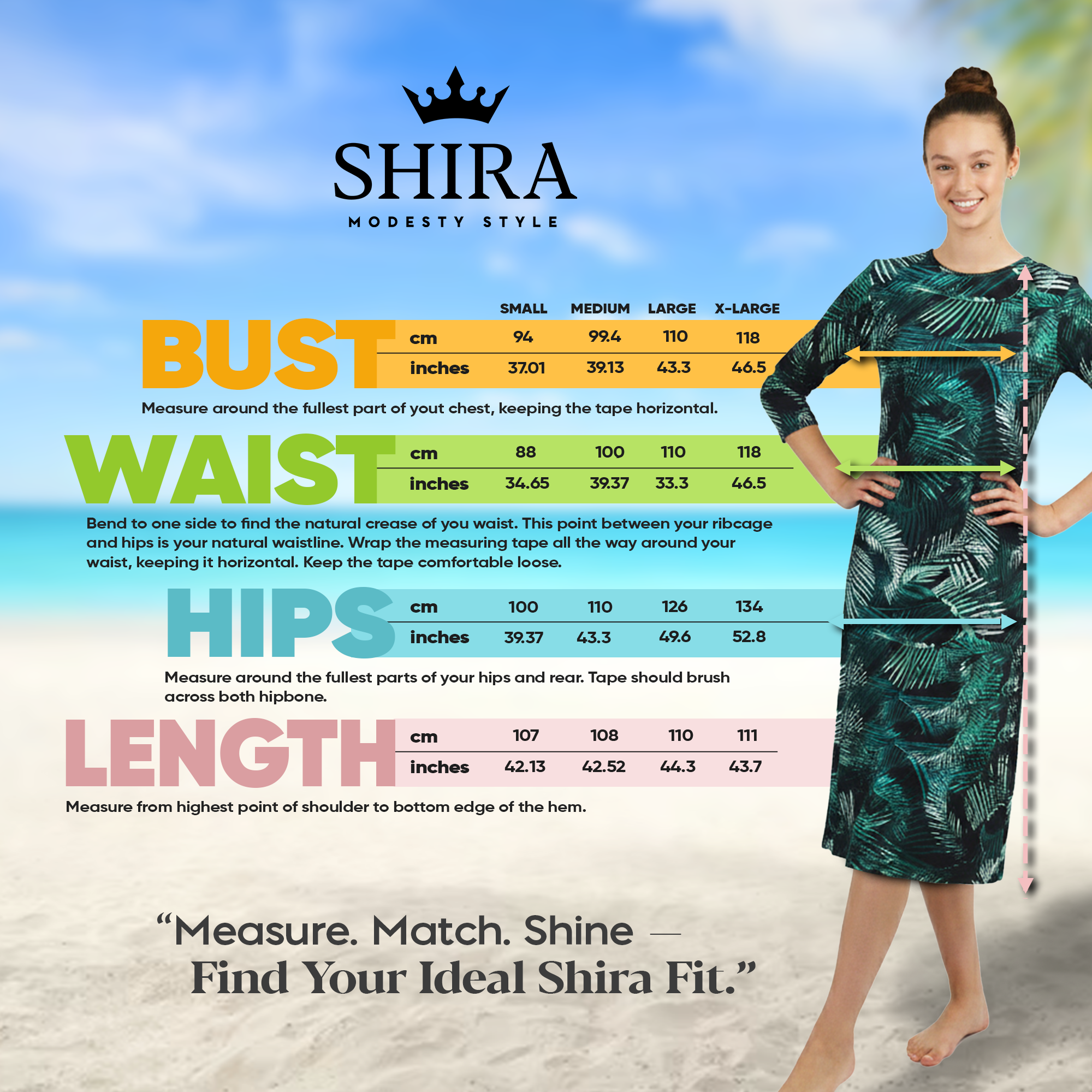 Woman Modest Tznius 3/4 Sleeve Athletic Swimdress Beach Cover up UPF 50+ Sun Protection (Santorini Print )