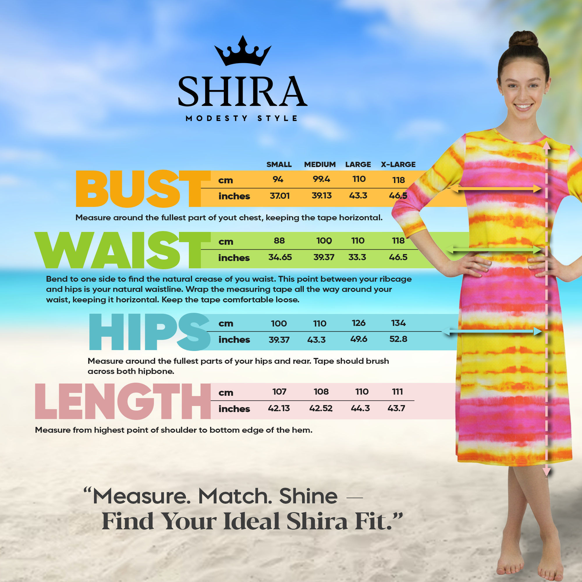 Woman Modest Tznius 3/4 Sleeve Athletic Swimdress Beach Cover up UPF 50+ Sun Protection ( Batik Yellow & Fuchsia)